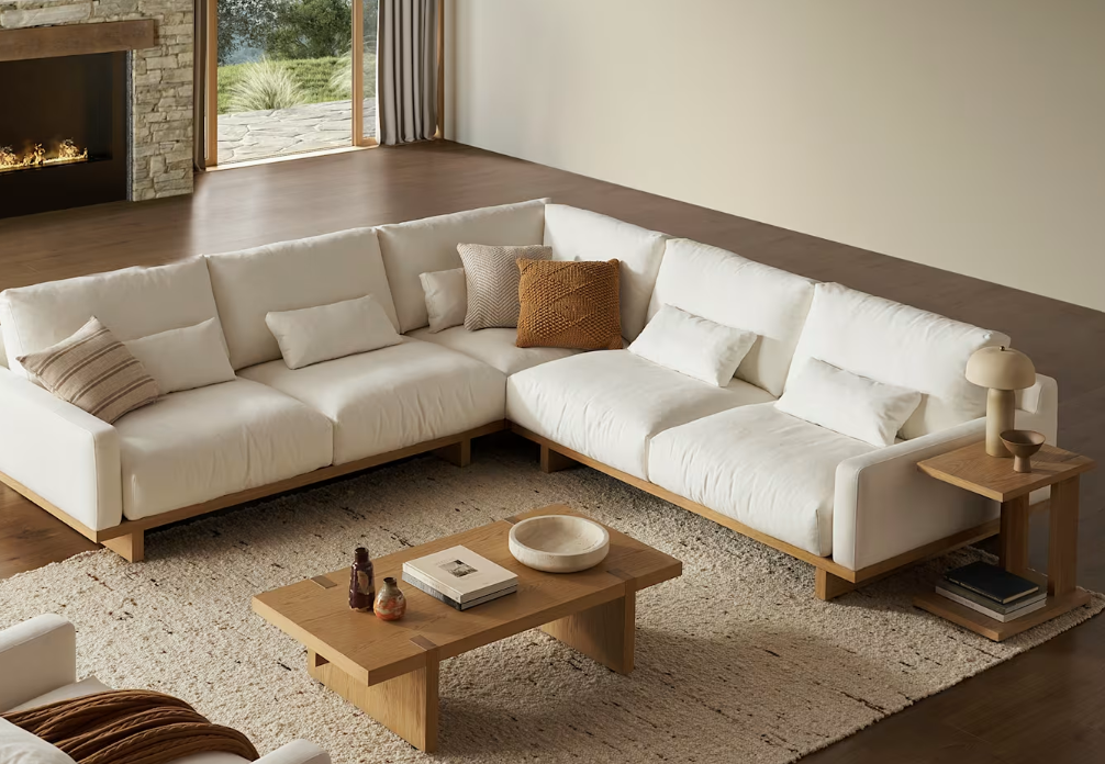 Mori Corner Sofa Seat, (Performance Genova) Alpine