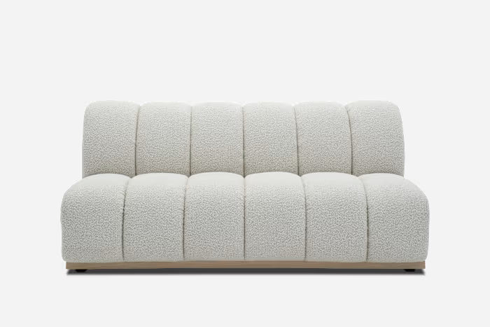 Marlow Armless 2 Seater Sofa ( White Quartz)