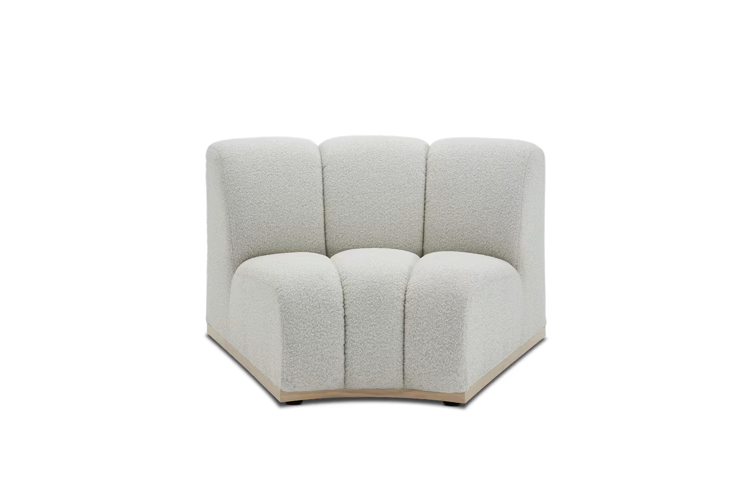 Marlow Performance Bouclé Wedge Sofa( White Quartz)