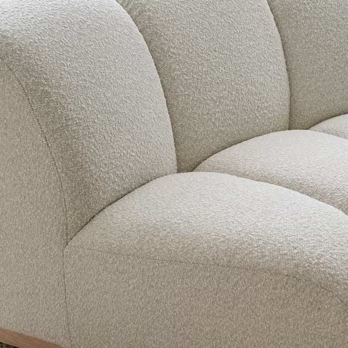 Marlow Armless 2 Seater Sofa ( White Quartz)