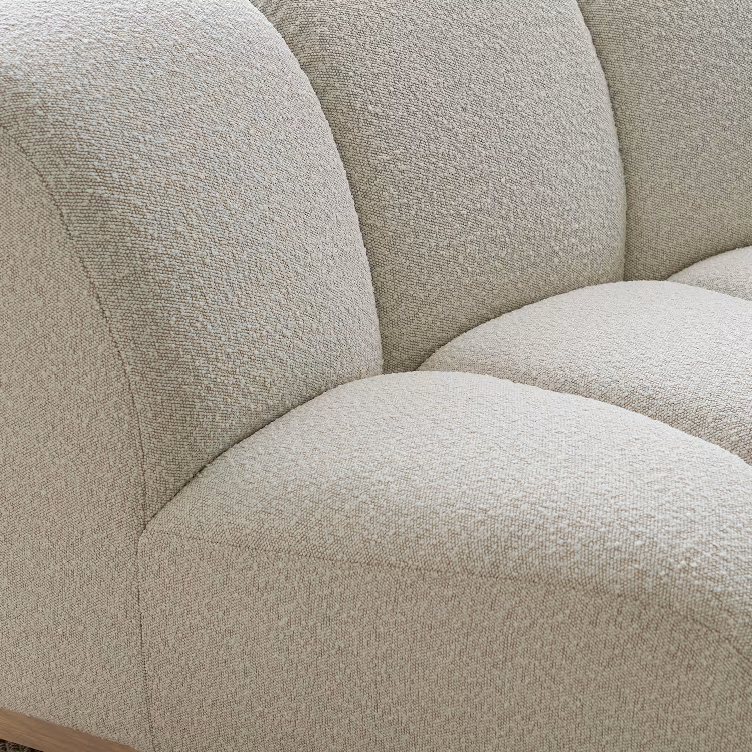 Marlow Performance Bouclé Wedge Sofa( White Quartz)