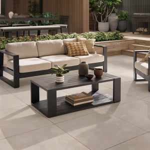 Rio Outdoor Aluminum Rectangular Box Coffee Table