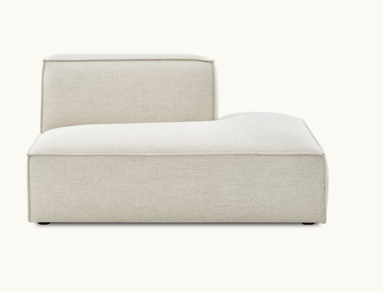 Jonathan Right Chaise, (Performance Twill) Creamy White
