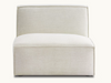 Jonathan Armless Sofa, (Performance Twill) Creamy White