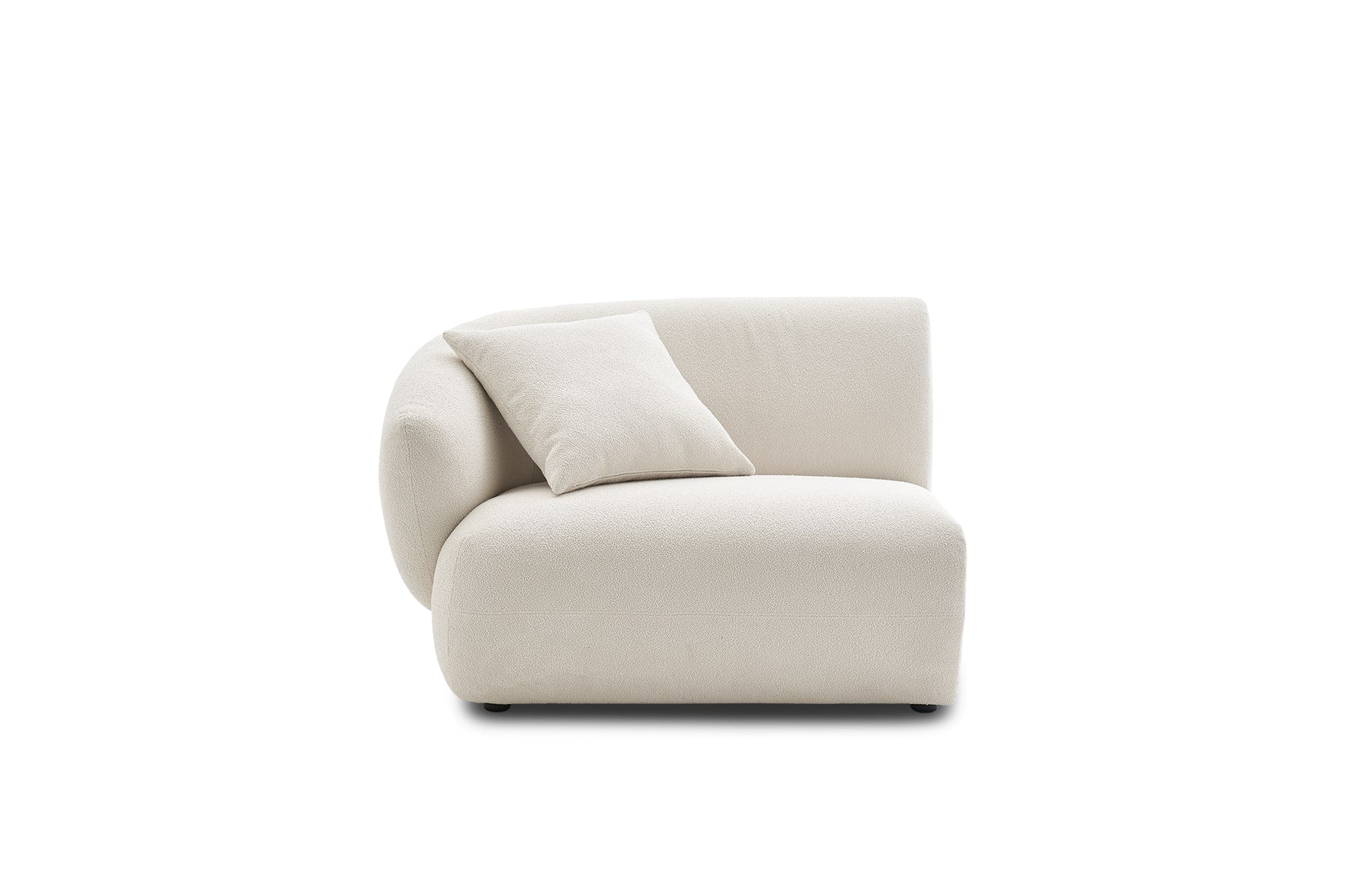 Auburn Left Arm Sofa, Performance Chalk Boucle