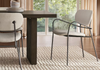 Winslow Performance Bouclé Dining Arm Chair Chalk