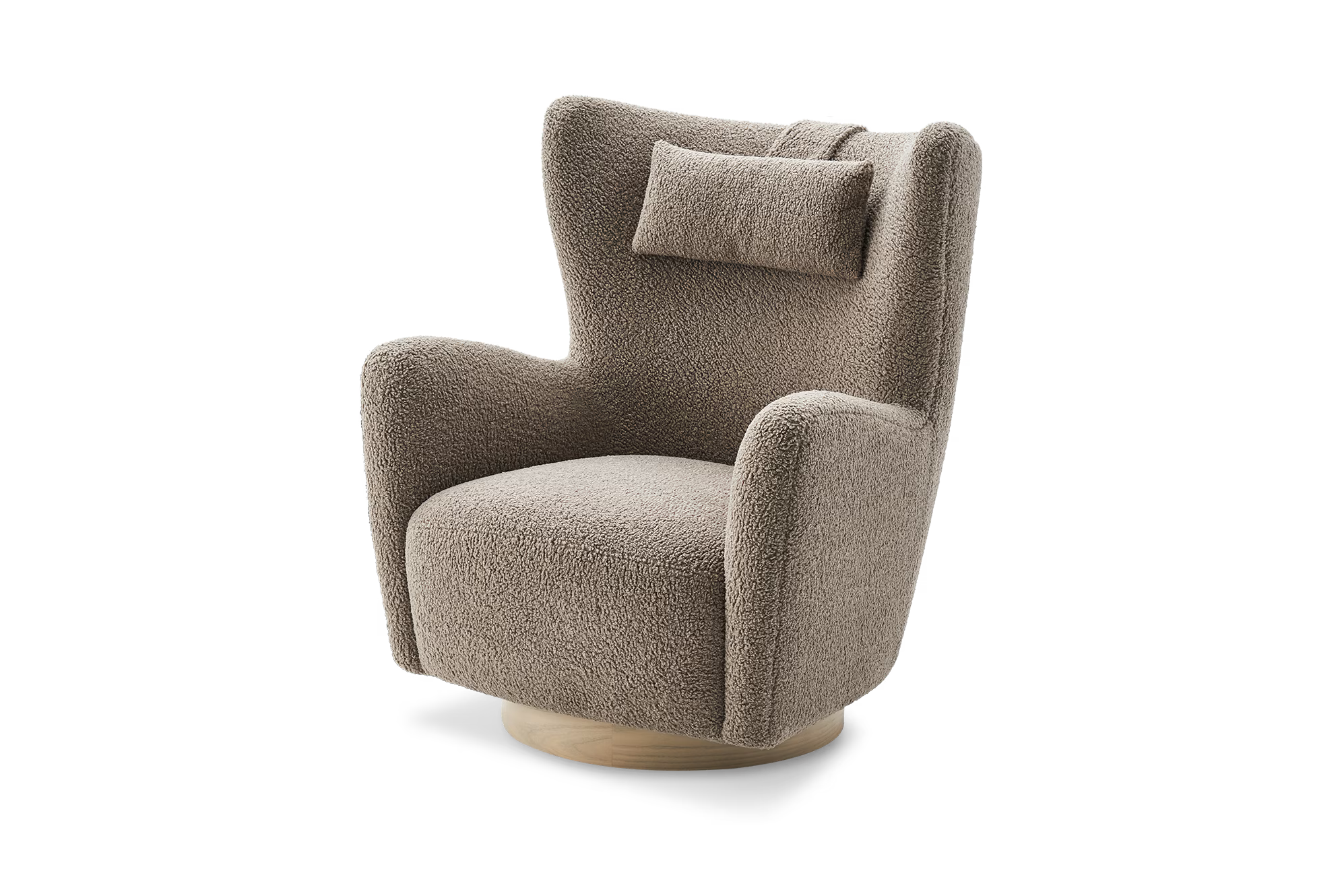 Colette Swivel Armchair Teddy Brown