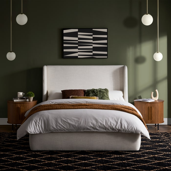 Dalton King Size Bed, Beach Linen (US Ver)