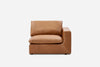 Dawson Leather Right Arm Sofa, (Orion) Cocoa