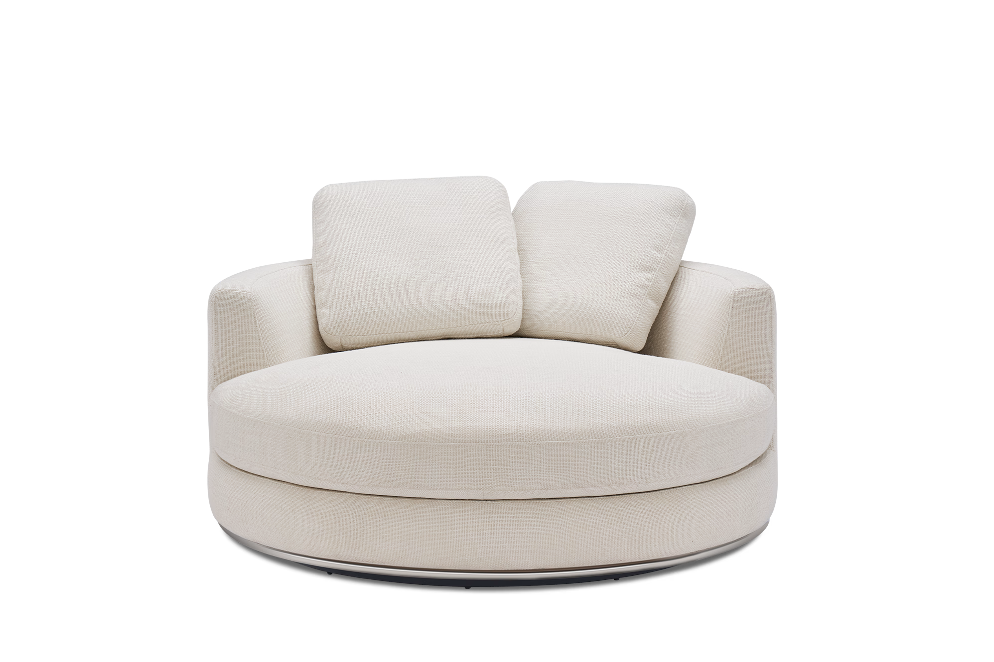 Hamilton Swivel Armchair (Performance Marcel) Brilliant White