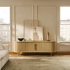 Harper Curved TV Console, Natural 78.7"