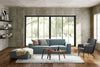 Jonathan Left Arm Sofa, (Giselle) Zenith Blue
