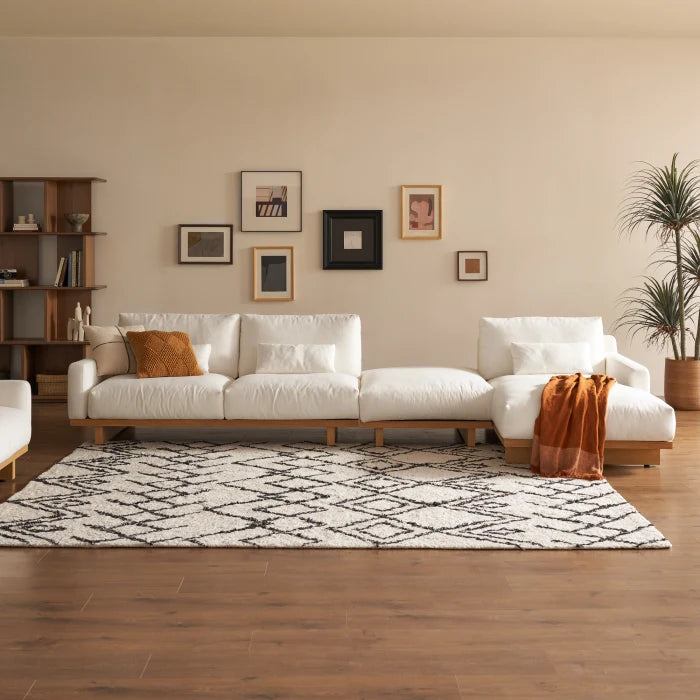 Mori Right Arm Chaise, (Performance Genova) Alpine