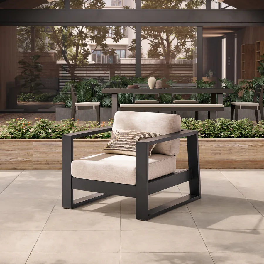 Rio Outdoor Aluminum Lounge Chair Frame