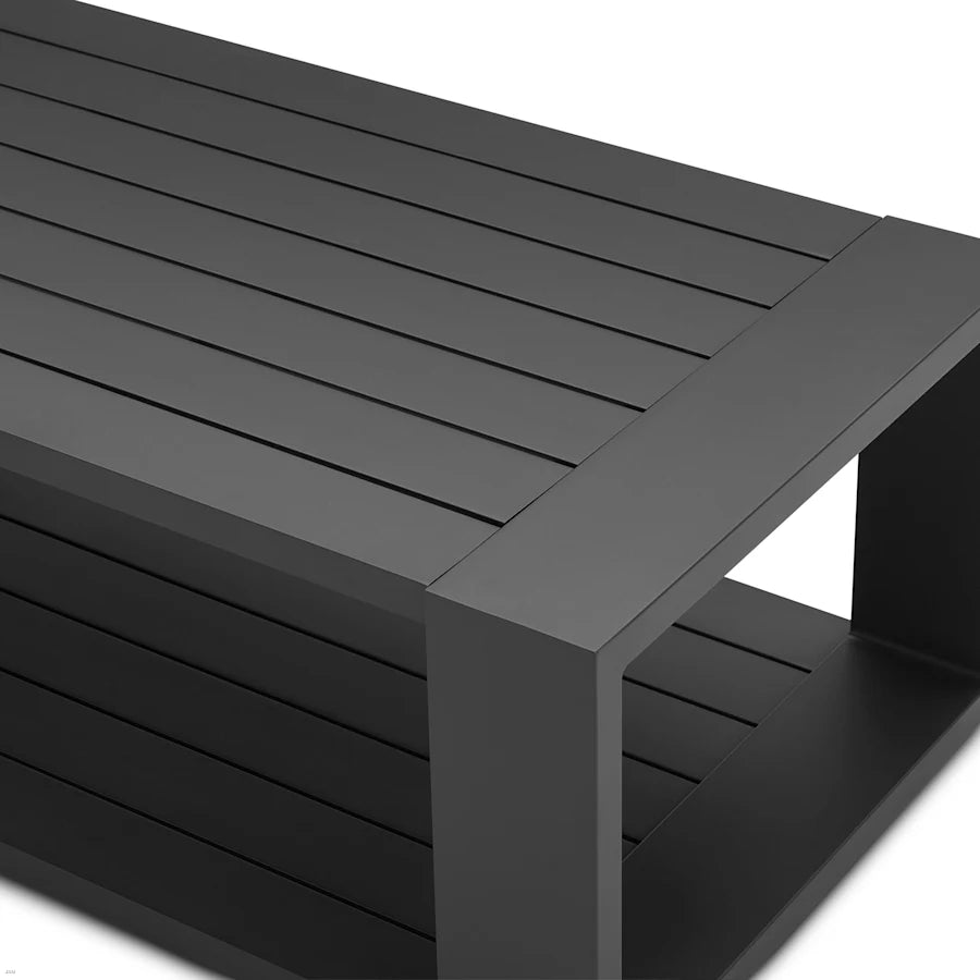 Rio Outdoor Aluminum Rectangular Box Coffee Table
