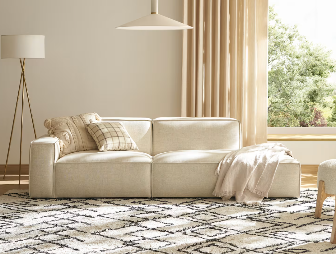 Jonathan Right Chaise, (Performance Twill) Creamy White