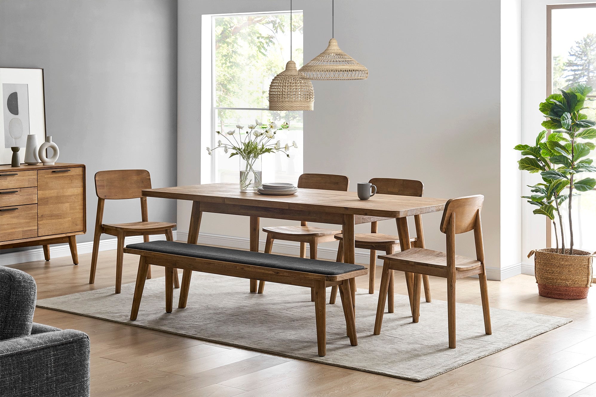Seb Extendable Dining Table,150cm