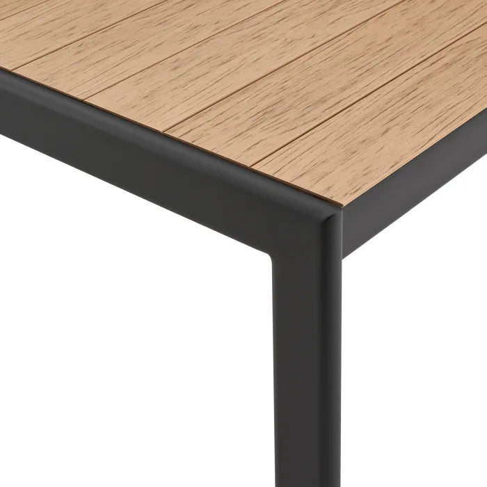 Sorrento Outdoor Dining Table 85", Shaped Tube
